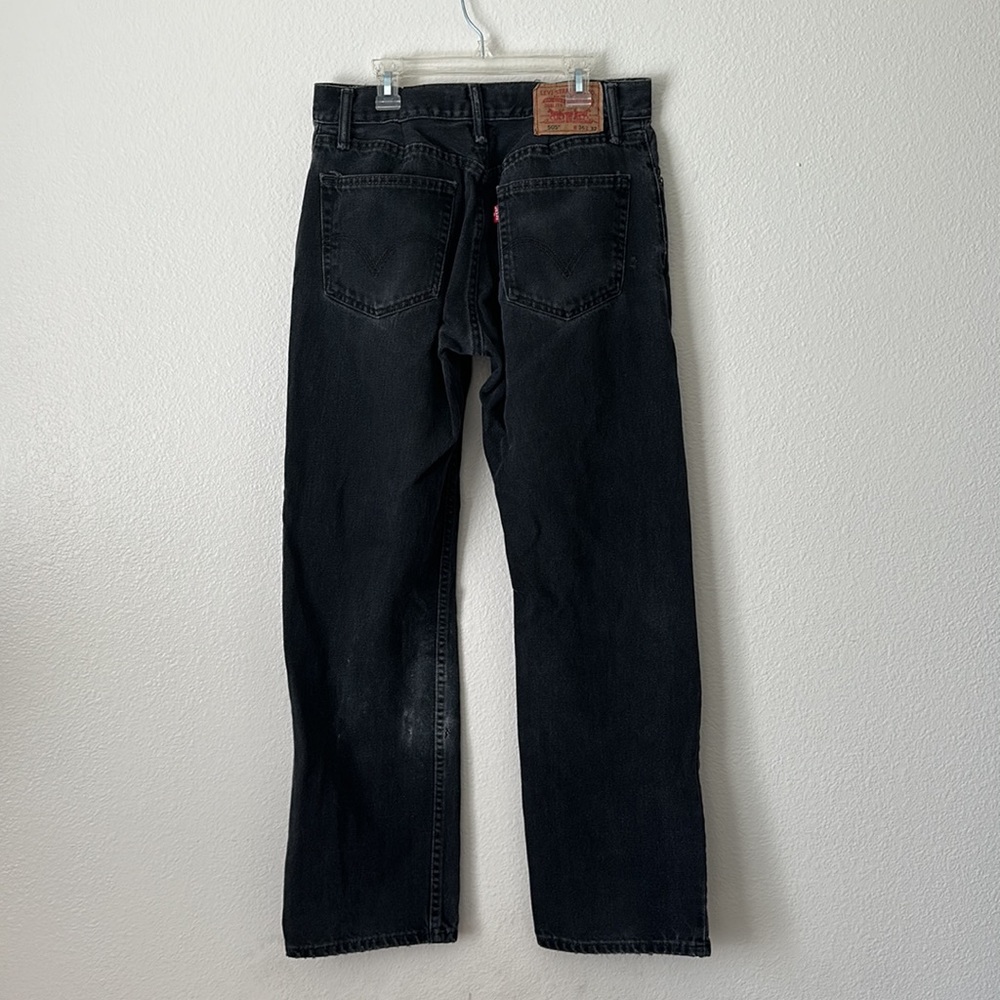 30X30 Levi’s 505 Vintage Black Wide leg jeans - Picture 2 of 4